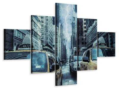 5-piece-canvas-print-thunderstorm-in-new-york
