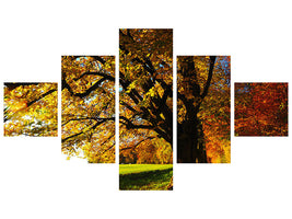 5-piece-canvas-print-trees-in-the-autumn