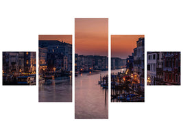5-piece-canvas-print-venice-grand-canal-at-sunset
