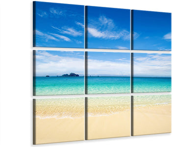 9-piece-canvas-print-blue-lagoon-sky