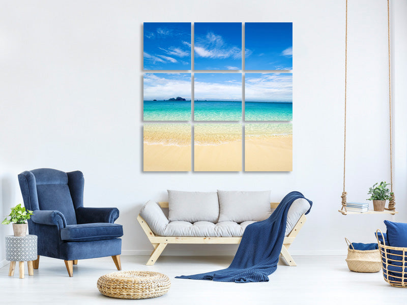 9-piece-canvas-print-blue-lagoon-sky