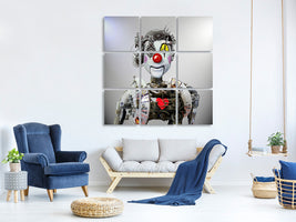 9-piece-canvas-print-electronic-clown