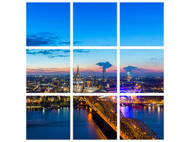 9-piece-canvas-print-skyline-a-penthouse-in-cologne