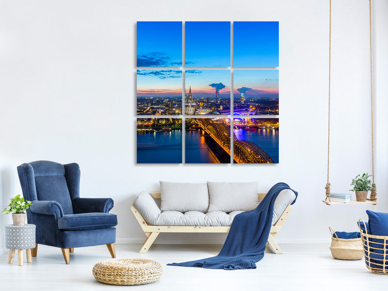 9-piece-canvas-print-skyline-a-penthouse-in-cologne