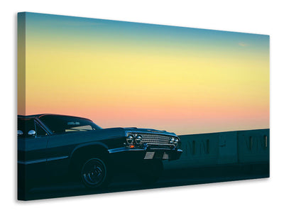 canvas-print-vintage-car-in-the-evening-light