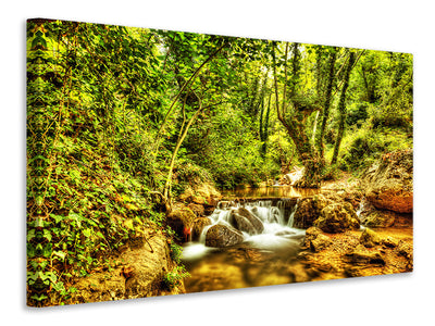 canvas-print-waterfall-in-the-forest