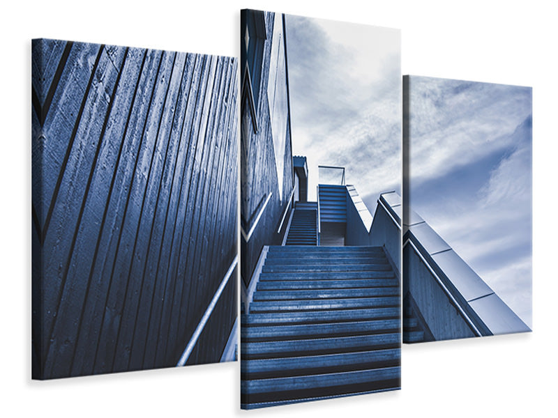 modern-3-piece-canvas-print-steep-stairs