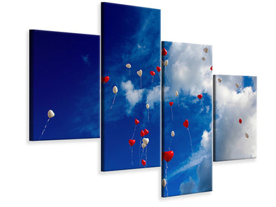 modern-4-piece-canvas-print-a-sky-full-of-hearts