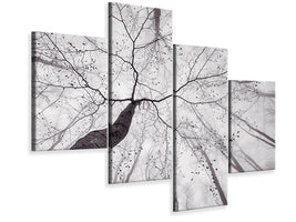 modern-4-piece-canvas-print-a-view-of-the-tree-crown
