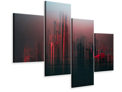 modern-4-piece-canvas-print-abu-dhabi-skyline