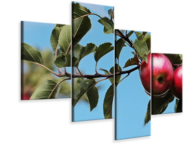 modern-4-piece-canvas-print-apple-on-the-tree