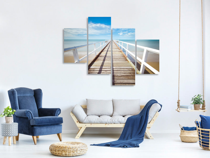 modern-4-piece-canvas-print-at-the-dock