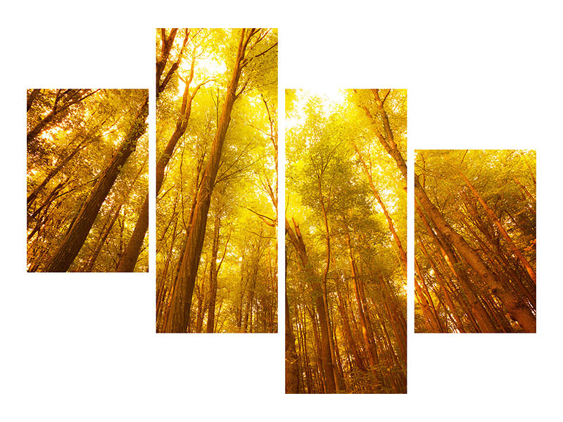 modern-4-piece-canvas-print-autumn-forest