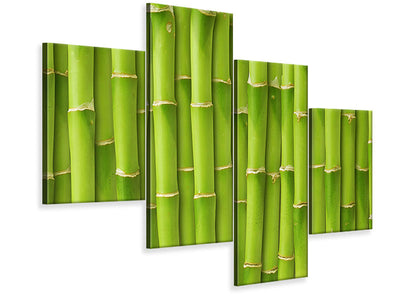 modern-4-piece-canvas-print-bamboo-wall