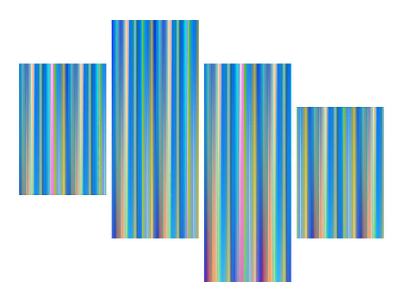 modern-4-piece-canvas-print-colored-stripes