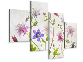 modern-4-piece-canvas-print-columbine