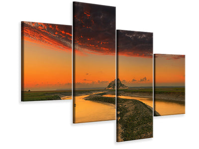 modern-4-piece-canvas-print-evening-light-a