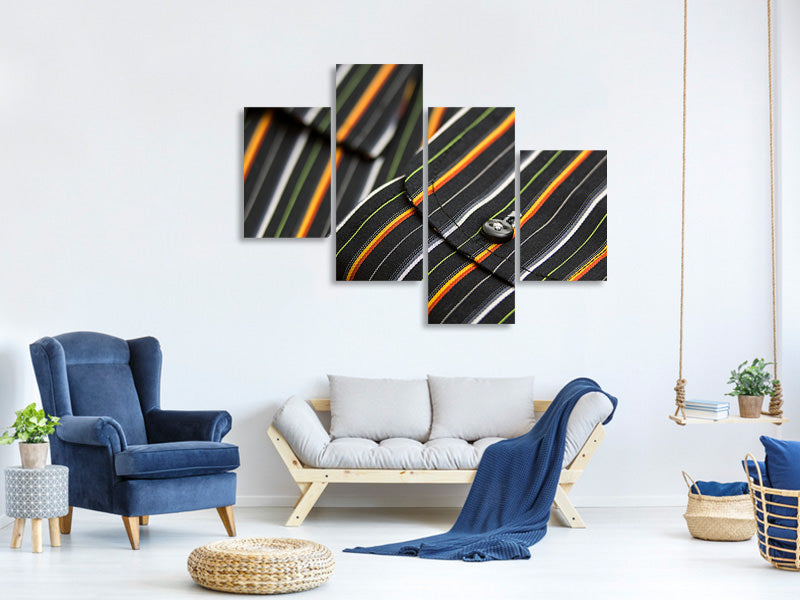 modern-4-piece-canvas-print-fashion-stripes