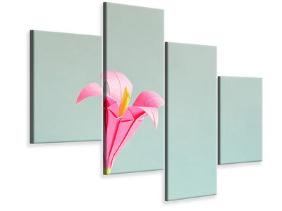 modern-4-piece-canvas-print-flowers-origami