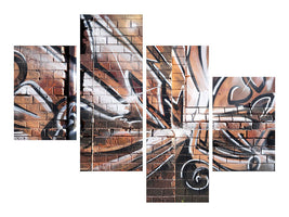 modern-4-piece-canvas-print-graffiti-wall