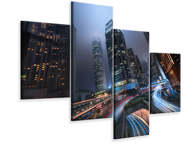 modern-4-piece-canvas-print-hong-kong-city-lights