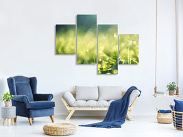 modern-4-piece-canvas-print-in-the-meadow