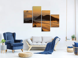 modern-4-piece-canvas-print-nebulous-in-the-mountains