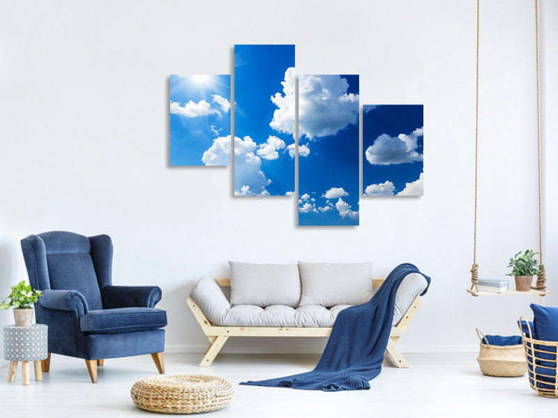 modern-4-piece-canvas-print-sky-blue