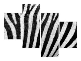 modern-4-piece-canvas-print-strip-of-the-zebra