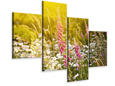 modern-4-piece-canvas-print-summer-flower-meadow