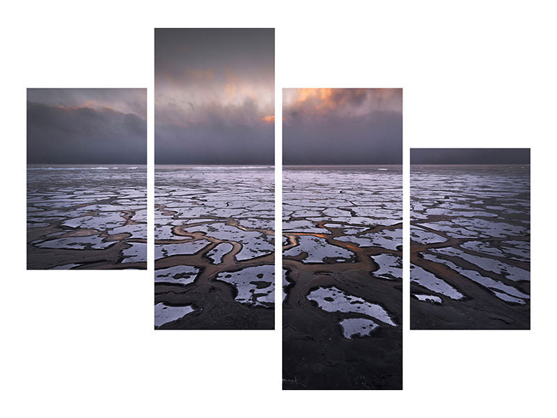 modern-4-piece-canvas-print-sunset-a