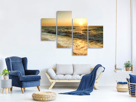 modern-4-piece-canvas-print-sunset-at-sea
