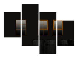 modern-4-piece-canvas-print-windows-in-the-dark