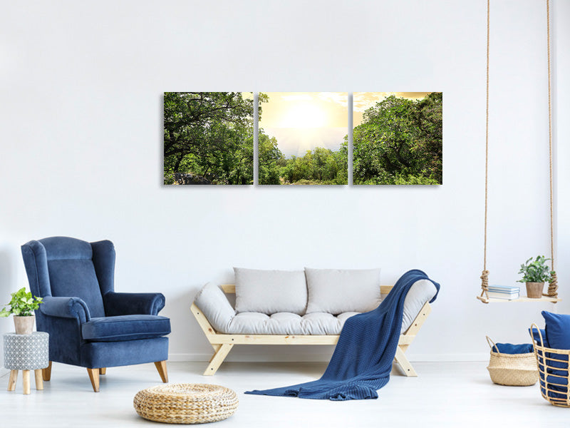 panoramic-3-piece-canvas-print-at-the-end-of-the-forest