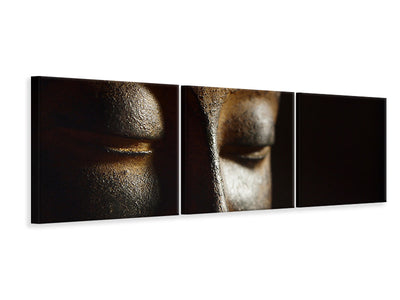 panoramic-3-piece-canvas-print-close-up-buddha-head