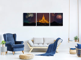 panoramic-3-piece-canvas-print-fireworks-at-the-temple