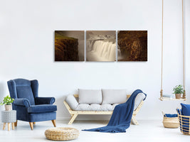 panoramic-3-piece-canvas-print-gullfoss-iii