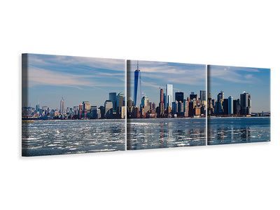 panoramic-3-piece-canvas-print-new-york-in-winter