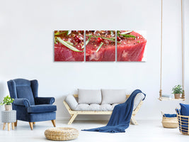 panoramic-3-piece-canvas-print-raw-meat