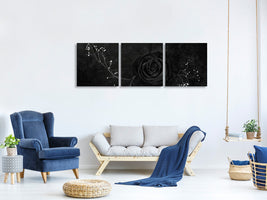 panoramic-3-piece-canvas-print-rose-noire