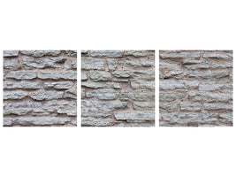 panoramic-3-piece-canvas-print-stone-wall-ii