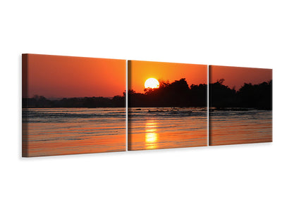 panoramic-3-piece-canvas-print-the-glowing-sunset