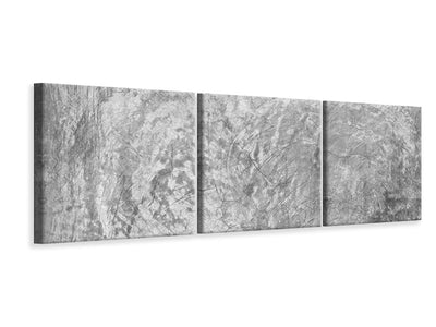 panoramic-3-piece-canvas-print-wipe-technique-in-gray