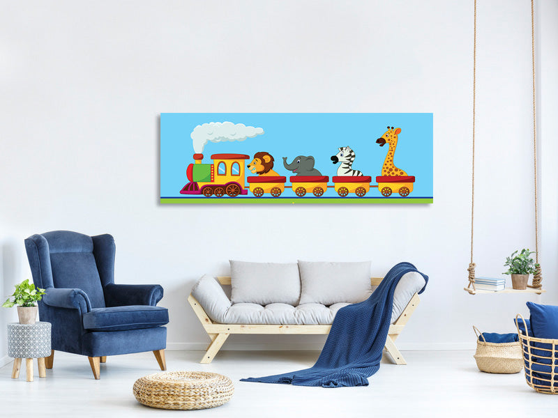 panoramic-canvas-print-animal-train