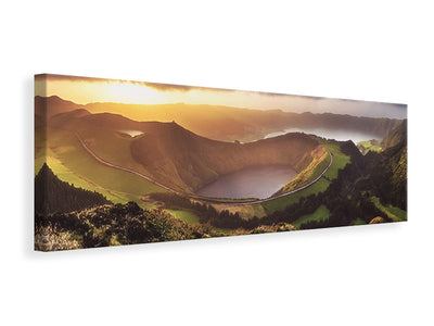 panoramic-canvas-print-azores-sete-cidades-sunset-panorama