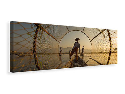 panoramic-canvas-print-inle-fisherman