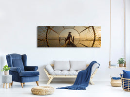 panoramic-canvas-print-inle-fisherman