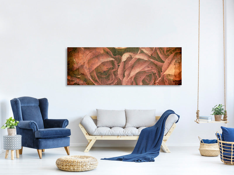 panoramic-canvas-print-rose-bouquet