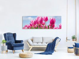 panoramic-canvas-print-tulip-field-in-pink