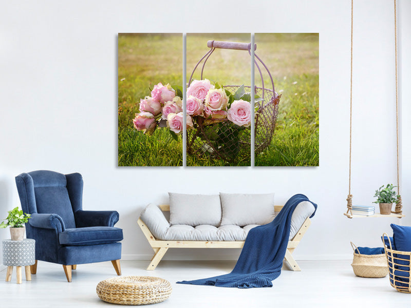 3-piece-canvas-print-a-basket-full-of-roses